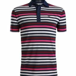G/Fore Men&apos;s Favorite Stripe Tech Jersey Polo