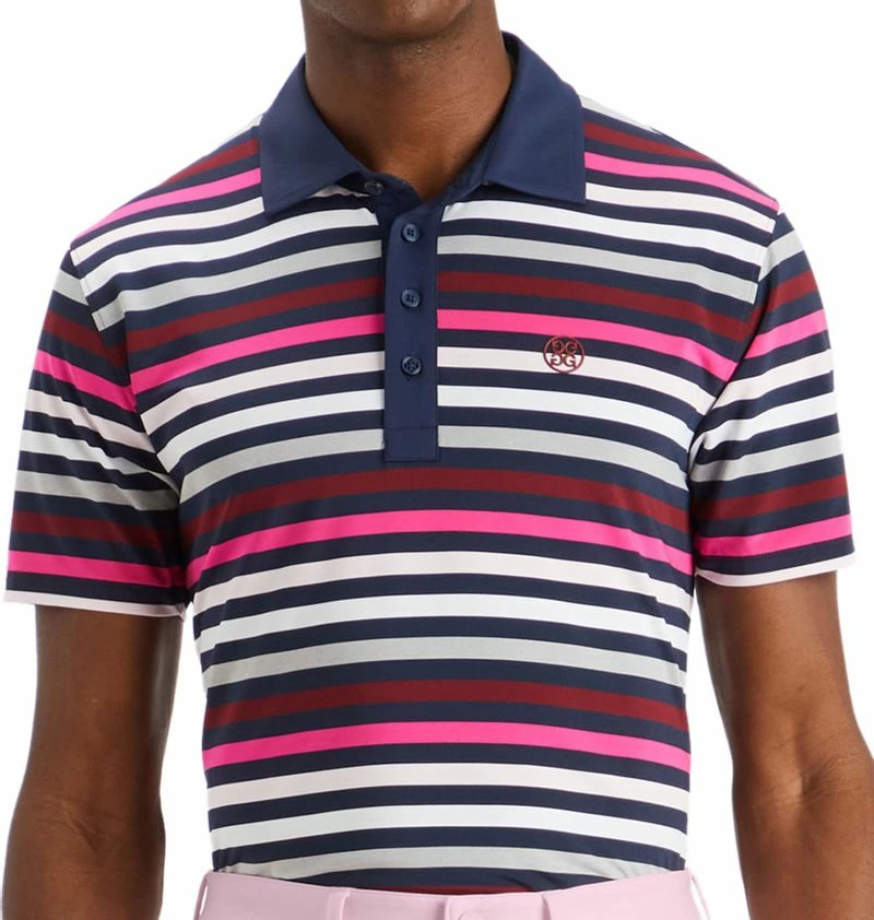 G/Fore Men's Favorite Stripe Tech Jersey Polo 5 G/Fore Men's Favorite Stripe Tech Jersey Polo - Image 3