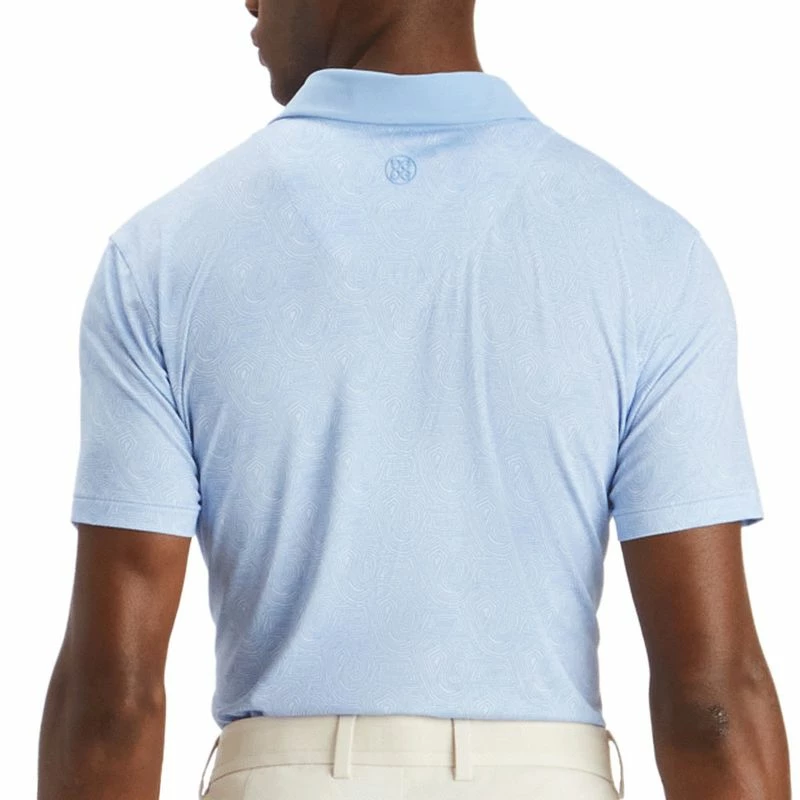 G/Fore Men's Abstract Spiral Tech Jersey Polo 5 G/Fore Men's Abstract Spiral Tech Jersey Polo - Image 3
