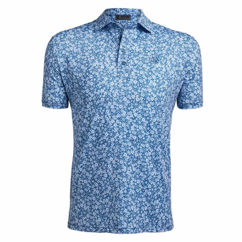 G/Fore Men's Mini Floral Tech Jersey Polo 3 G/Fore Men's Mini Floral Tech Jersey Polo