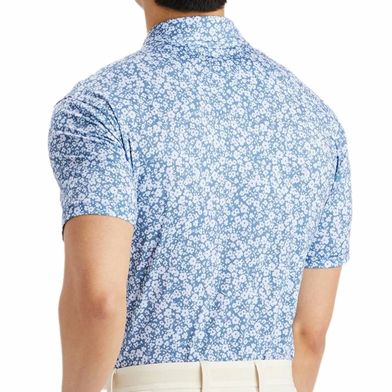 G/Fore Men's Mini Floral Tech Jersey Polo 6 G/Fore Men's Mini Floral Tech Jersey Polo - Image 4