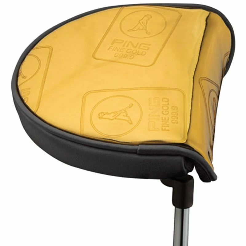 Ping Gold Vault Mallet Putter Headcover 3 Ping Gold Vault Mallet Putter Headcover