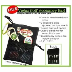 Vegas Golf On-The-Course Game - 19 Chip VIP Edition W/Deluxe Bag -Golf Clubs Shop 10176101 800 auto