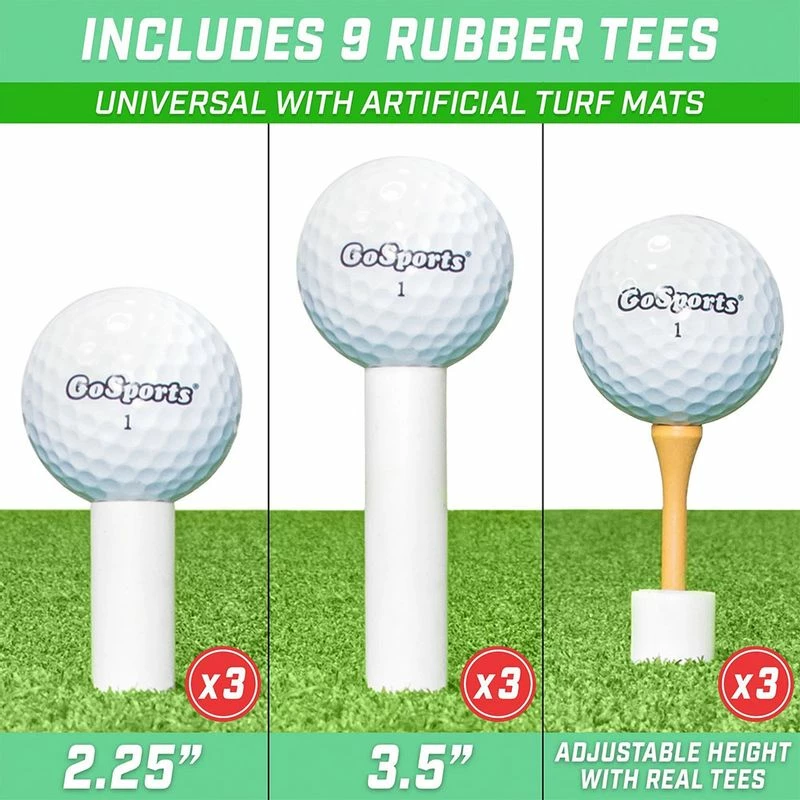 GoSports Rubber Golf Tees - 9 Pack 5 GoSports Rubber Golf Tees - 9 Pack - Image 3