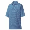 FootJoy Men&apos;s Heather Pinstripe Lisle Polo