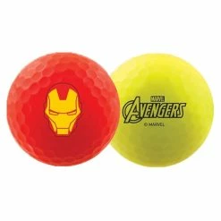 Volvik Vivid Marvel Iron Man Edition Golf Balls - 4 Pack