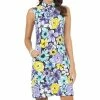 IBKUL Women&apos;s Sleeveless Mock Dress - Medeline Print -Golf Clubs Shop 9798975 800 auto