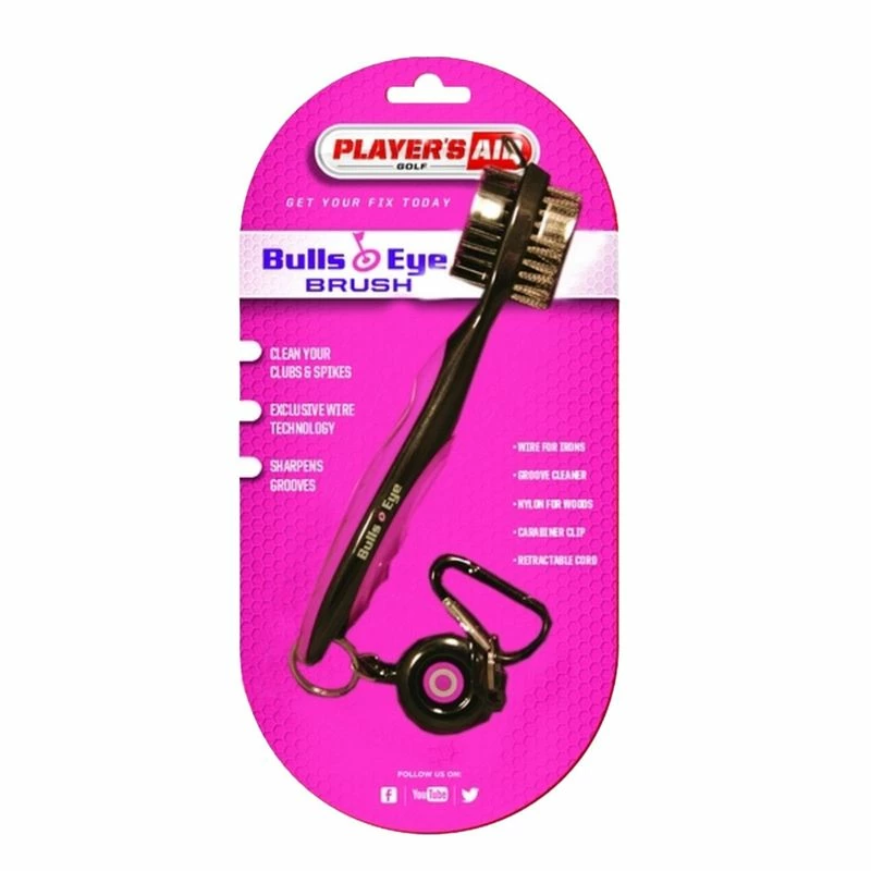 GT Golf Supplies Bulls-Eye Brush - Black/Pink 3 GT Golf Supplies Bulls-Eye Brush - Black/Pink