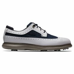 FootJoy Men&apos;s Limited Edition FJ X Harris Tweed Wing Tip Traditions Golf Shoes