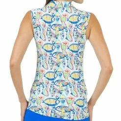 IBKUL Women&apos;s Sleeveless Polo - Izzy Print -Golf Clubs Shop 9832991 800 auto