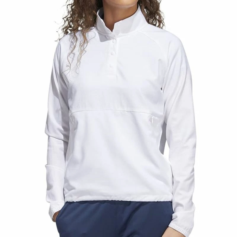 Adidas Women's Embossed 1/4-Snap Pullover 5 Adidas Women's Embossed 1/4-Snap Pullover - Image 3