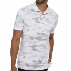 TravisMathew Men's Heater Camo Polo