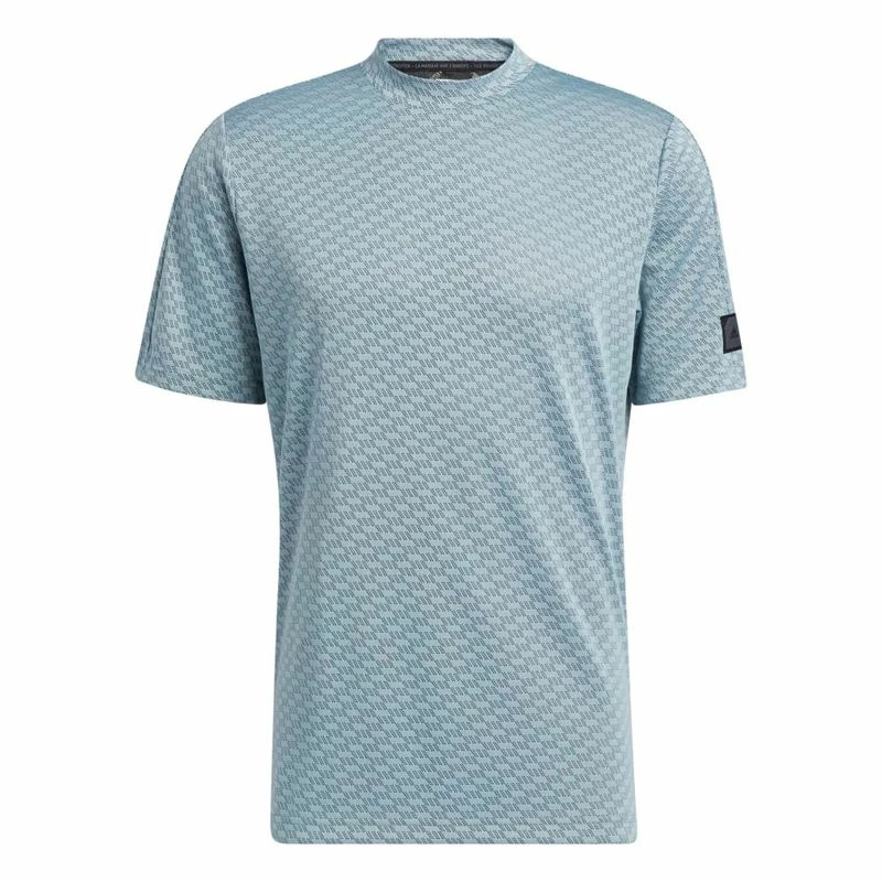 Adidas Men's Adicross Monogram Mock Neck Polo Shirt 3 Adidas Men's Adicross Monogram Mock Neck Polo Shirt