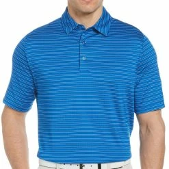 Callaway Men's Fine Line Vented Stripe Polo