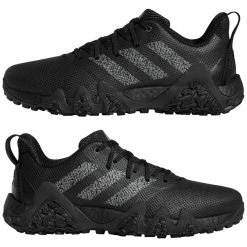 Adidas Men&apos;s Limited Edition Triple Black CODECHAOS 22 Spikeless Golf Shoes -Golf Clubs Shop 9902668 800 auto