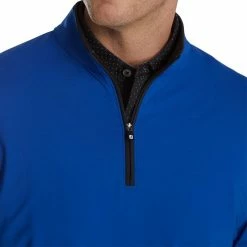 FootJoy Men&apos;s Lightweight Solid Midlayer 1/2 Zip Pullover -Golf Clubs Shop 9915789 800 auto