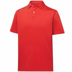 FootJoy Men&apos;s Athletic Fit Solid Lisle Polo