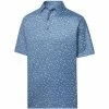 FootJoy Men&apos;s Terrazzo Print Lisle Self Collar Golf Polo -Golf Clubs Shop 9968695 800 auto