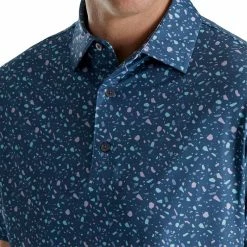 FootJoy Men's Terrazzo Print Lisle Self Collar Golf Polo 9 FootJoy Men's Terrazzo Print Lisle Self Collar Golf Polo -Golf Clubs Shop 9968698 800 auto