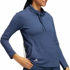 Adidas Women&apos;s Melange High Mock Pullover -Golf Clubs Shop 9970857 800 auto