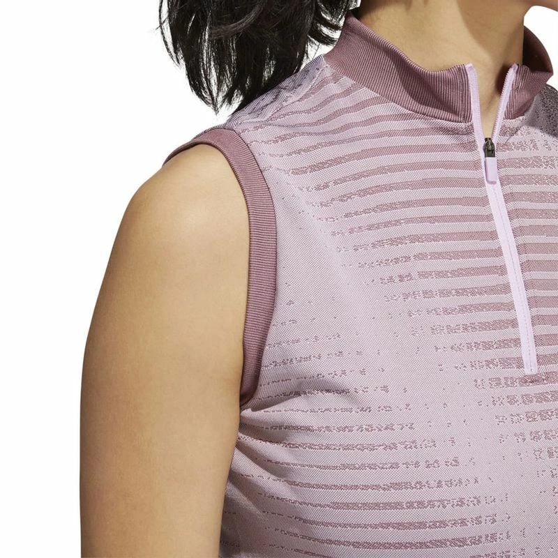 Adidas Women's Primeknit Sleeveless Polo 6 Adidas Women's Primeknit Sleeveless Polo - Image 4