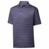 FootJoy Men&apos;s Lisle Leaping Dolphins Print Polo -Golf Clubs Shop 9988021 800 auto