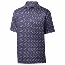 FootJoy Men&apos;s Lisle Leaping Dolphins Print Polo
